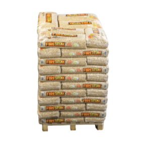 FireStixx Premium Holzpellets – Palette mit 66 Säcken à 15 kg
